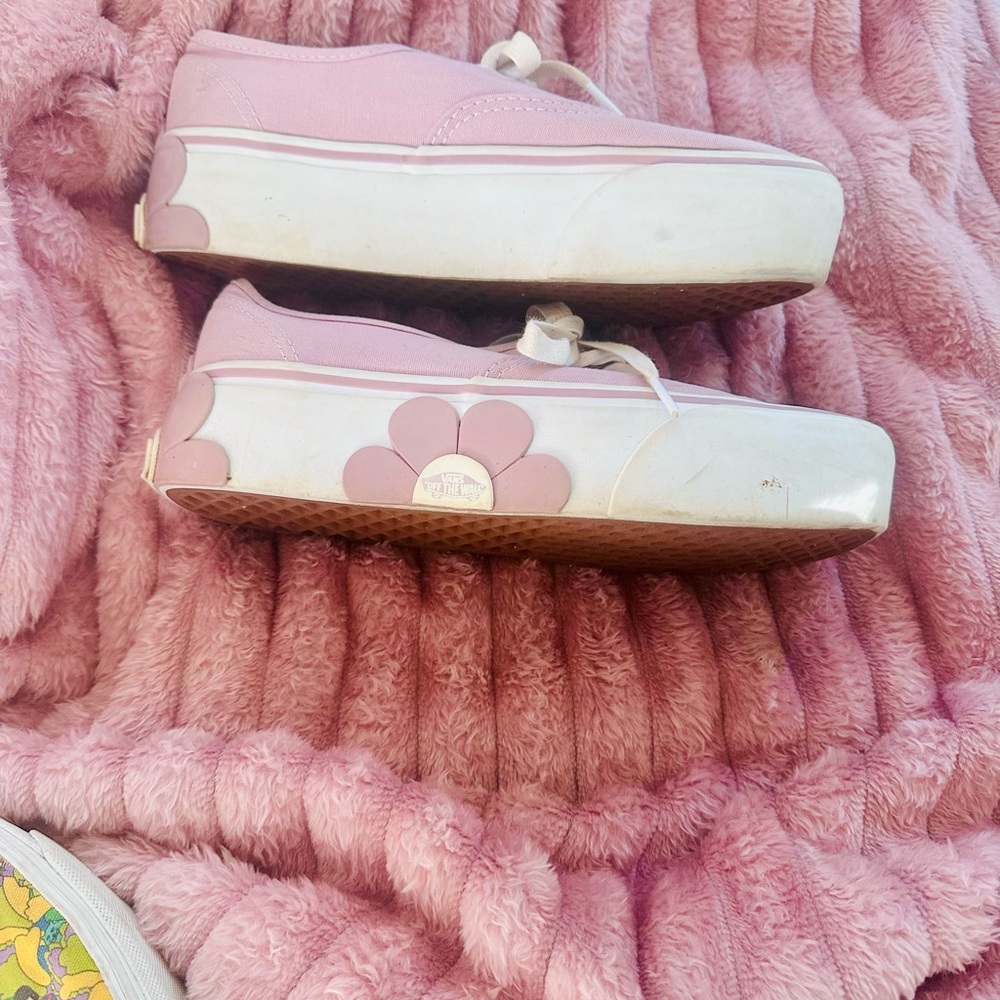 Vans Lavender Flower Stack Form Platform Shoes Wo… - image 3